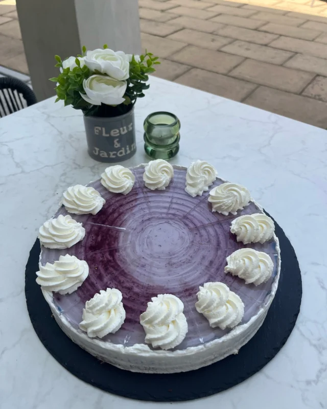 Borůvkový cheesecake🫐🤍